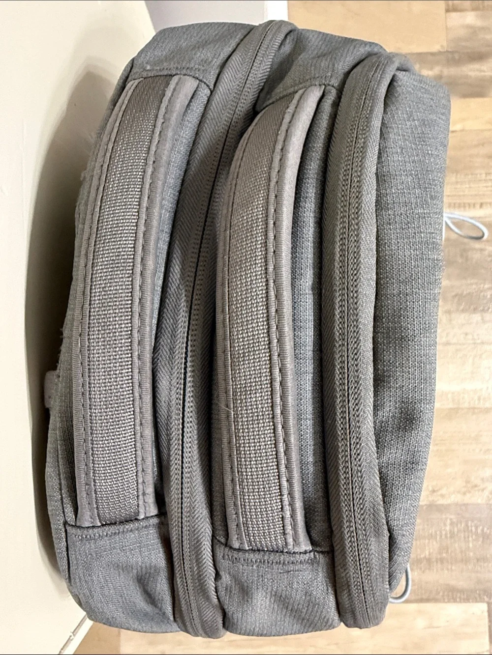 The North Face Jester Backpack in Grey with light blue Bungee